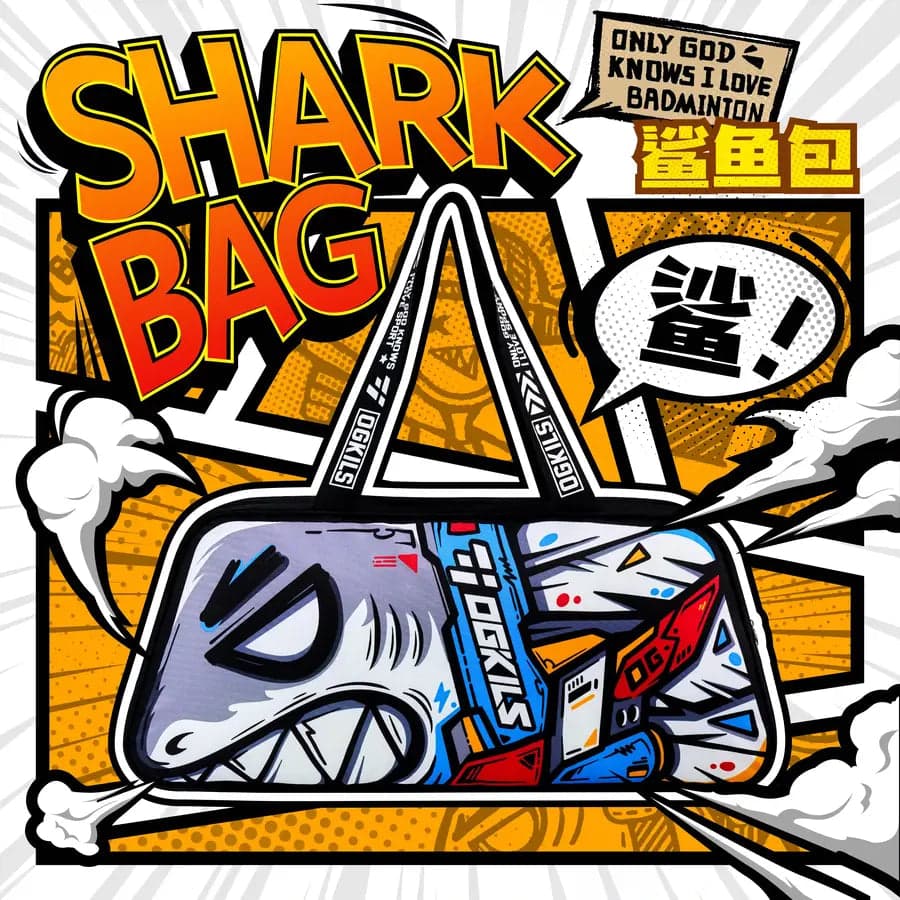 Shark Style Badminton Bag
