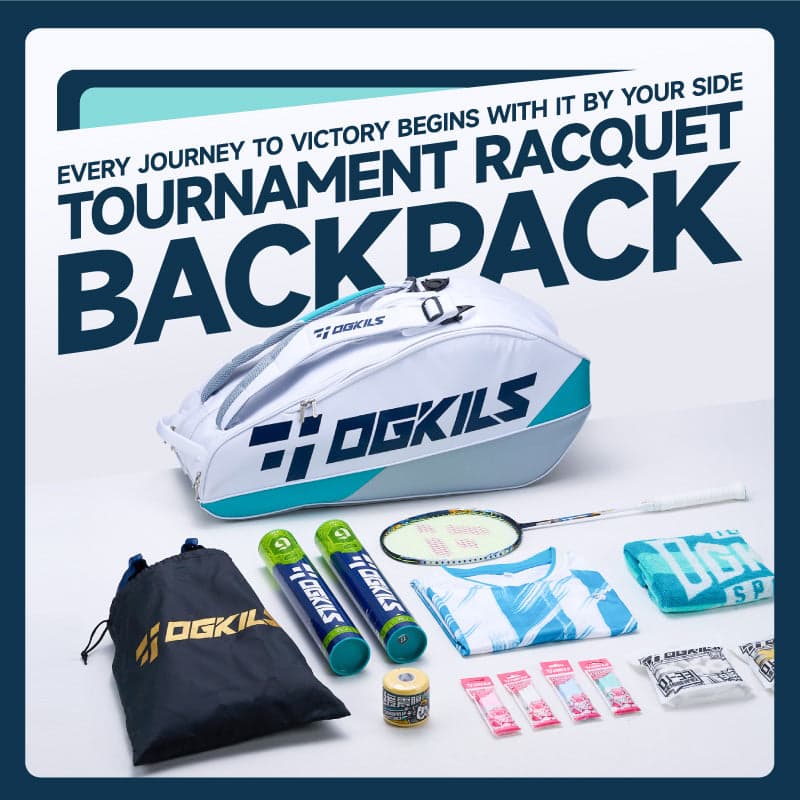 OGKILS Tournament Badminton Racket Backpack